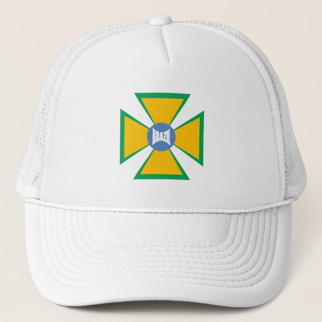 Gorra De Camionero Casquette Trucker blanche DESIGN BRAZIL (Anverso)