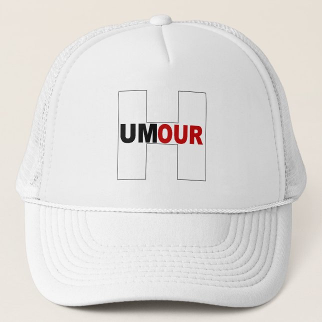 Gorra De Camionero casquette trucker blanche  HUMOUR (Anverso)