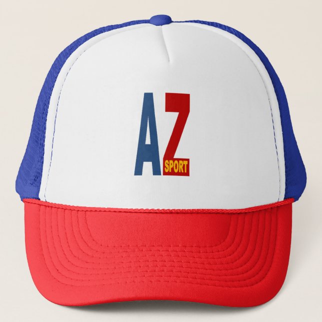 Gorra De Camionero Casquette Trucker bleu rouge ARIZONA SPORT (Anverso)