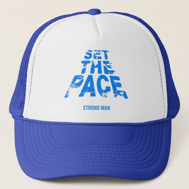 Gorra De Camionero casquette trucker set the pace bleu (Anverso)