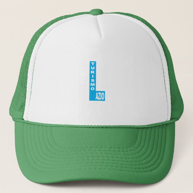 Gorra De Camionero Casquette Trucker verte DESIGN  LAZIO  TURISMO (Anverso)