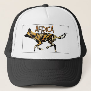 Gorra De Camionero Casquillo africano del safari del perro salvaje