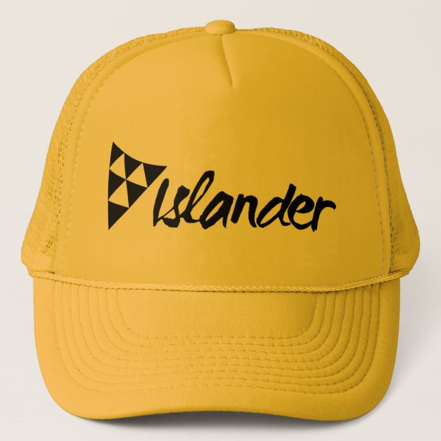Gorra De Camionero Casquillo amarillo del camionero del isleño (Anverso)
