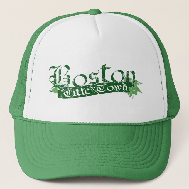 Gorra De Camionero Casquillo apenado ciudad del título de Boston (Anverso)