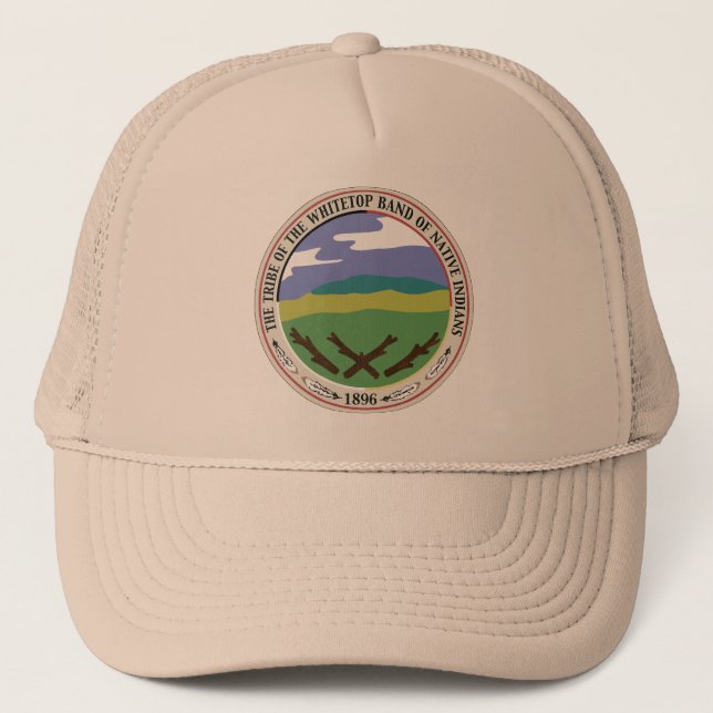 Gorra De Camionero Casquillo básico con el sello de Whitetop (Anverso)