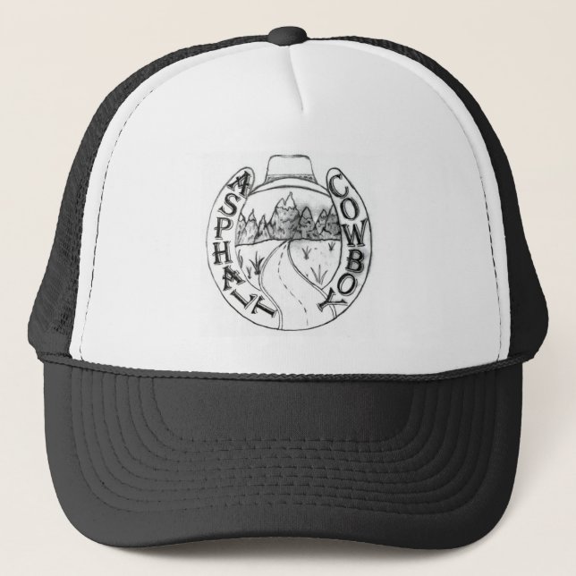 Gorra De Camionero Casquillo básico del vaquero del asfalto (Anverso)