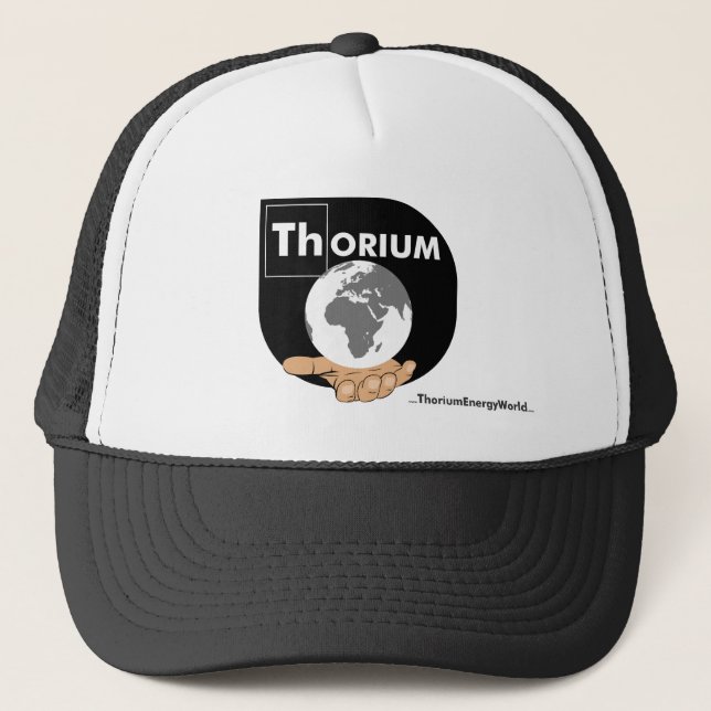 Gorra De Camionero Casquillo blanco y negro del torio (Anverso)