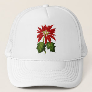 Gorra De Camionero Casquillo botánico del Poinsettia