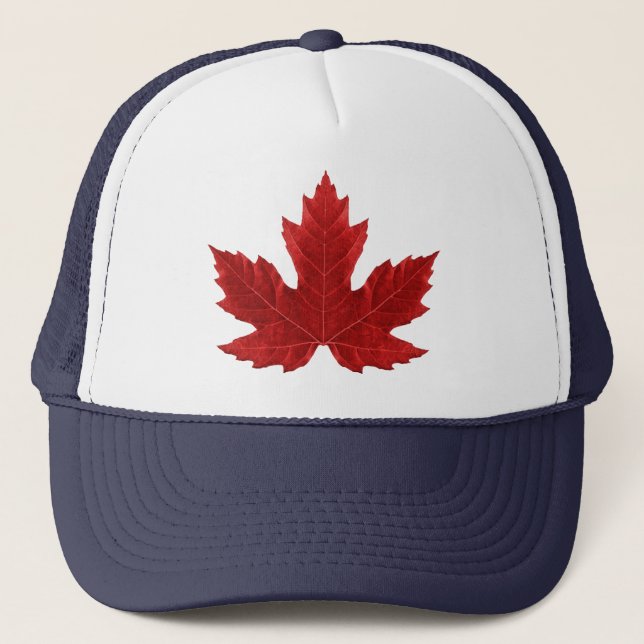 Gorra De Camionero Casquillo canadiense de la hoja de arce (Anverso)