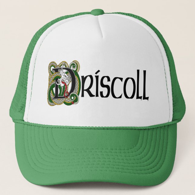 Gorra De Camionero Casquillo céltico del dragón de Driscoll (Anverso)