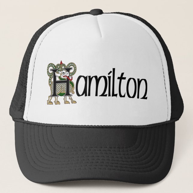 Gorra De Camionero Casquillo céltico del dragón de Hamilton (Anverso)