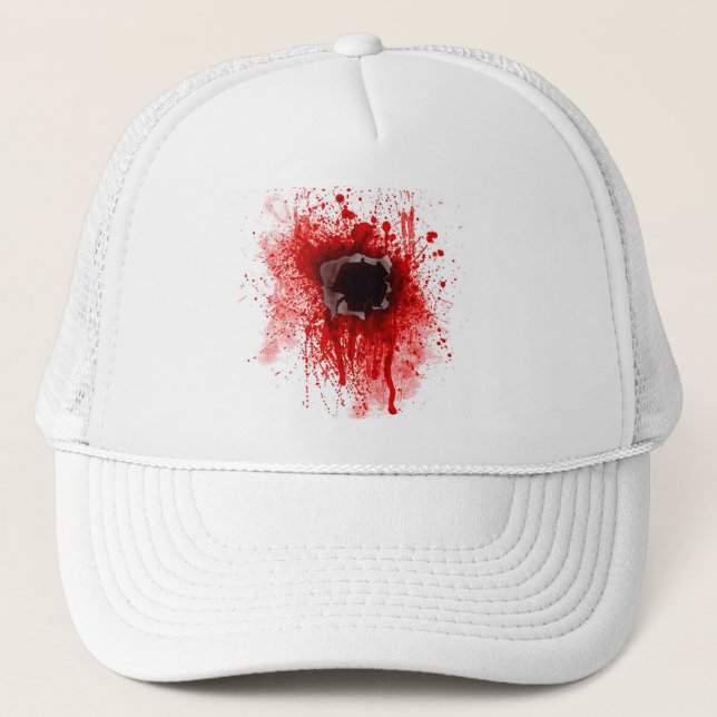 Gorra De Camionero Casquillo de agujero de bala del Headshot (Anverso)