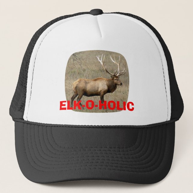 GORRA DE CAMIONERO CASQUILLO DE ELK-O-HOLIC (Anverso)