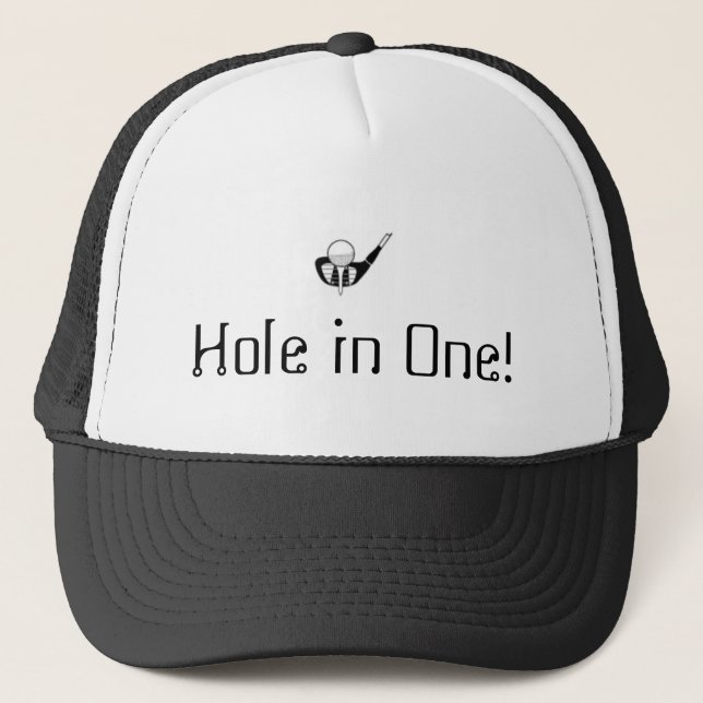 GORRA DE CAMIONERO CASQUILLO DE GOLF - AGUJERO EN UNO (Anverso)