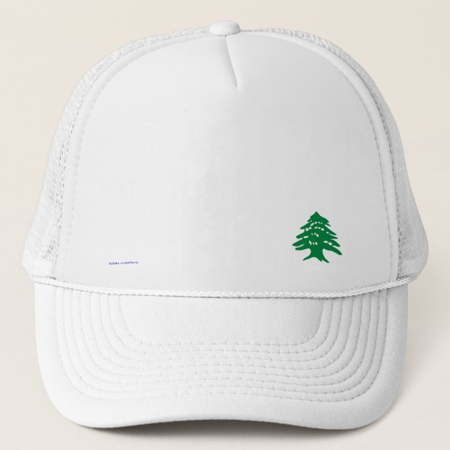 Gorra De Camionero Casquillo de golf - cedro libanés (Anverso)