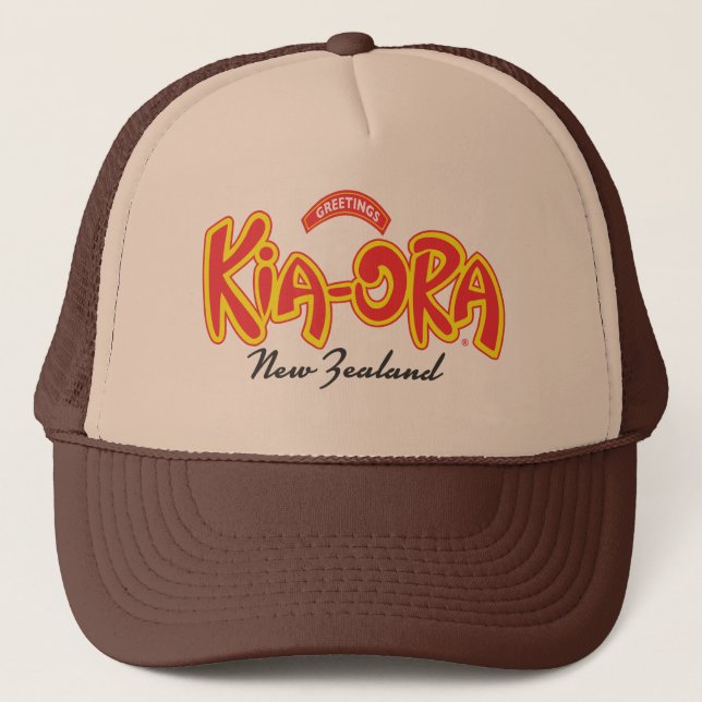 Gorra De Camionero Casquillo de Kia Ora Nueva Zelanda (Anverso)