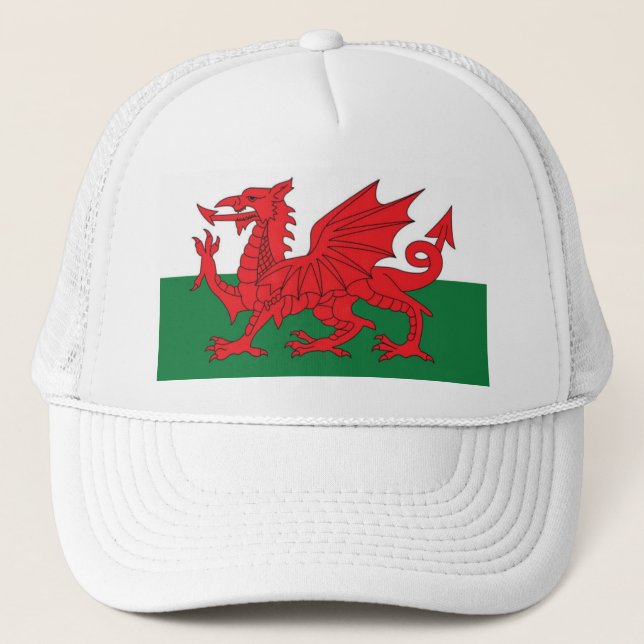 Gorra De Camionero Casquillo de la bandera Galés (Anverso)