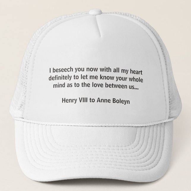 Gorra De Camionero Casquillo de la cita del Enrique VIII (Anverso)