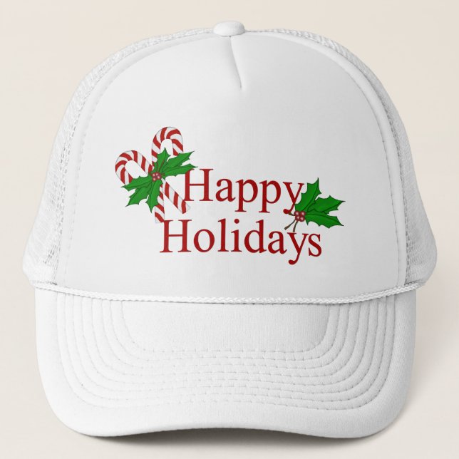 Gorra De Camionero Casquillo de la colección del bastón de caramelo (Anverso)