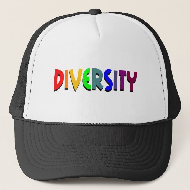 Gorra De Camionero Casquillo de la diversidad (arco iris) (Anverso)