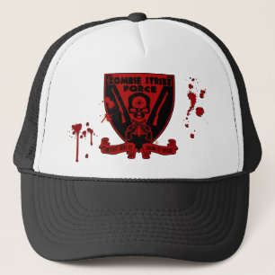 Gorra De Camionero Casquillo de la fuerza de ataque del zombi