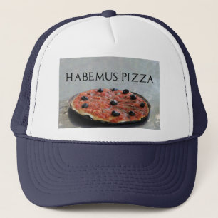 Gorra De Camionero Casquillo de la pizza de Habemus