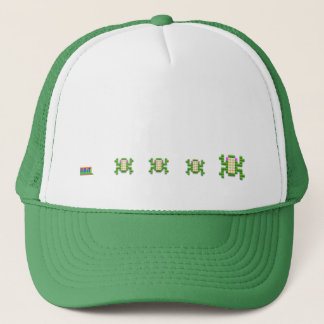 Gorra De Camionero casquillo de la rana del videojugador de 8 pedazos