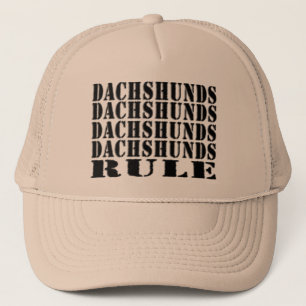 Gorra De Camionero casquillo de la regla de los dachshunds
