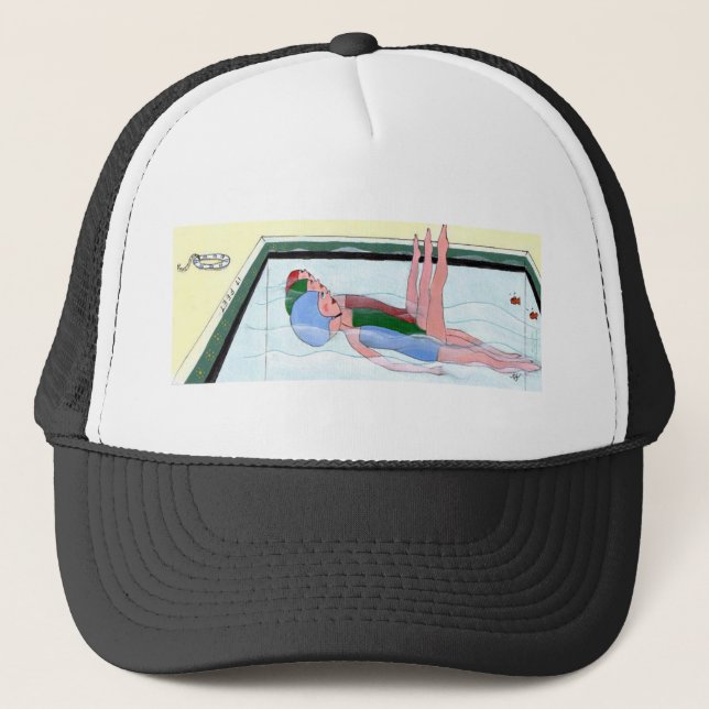 Gorra De Camionero Casquillo de natación sincronizada (Anverso)