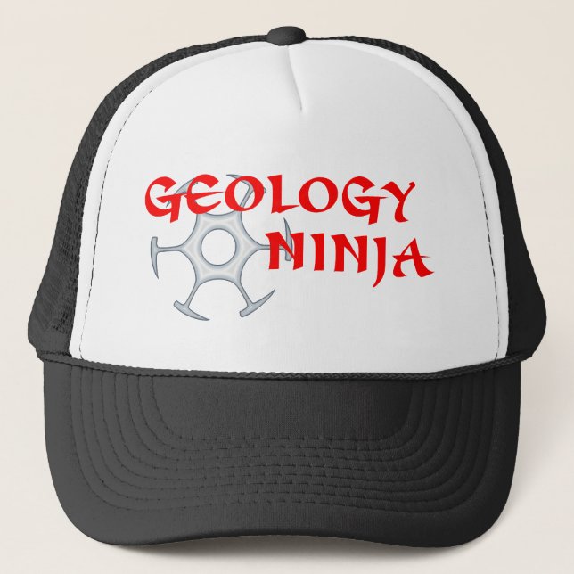 Gorra De Camionero Casquillo de Ninja de la geología (Anverso)