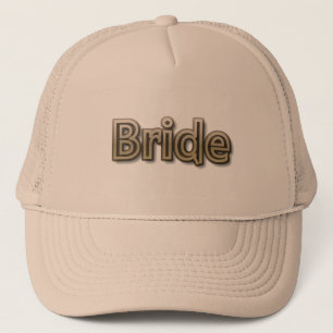 Gorra De Camionero Casquillo de novia blanco/ Metalizado