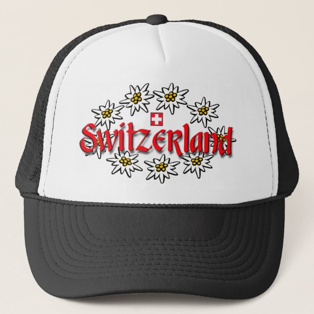 Gorra De Camionero Casquillo de Suiza Edelweiss (Anverso)