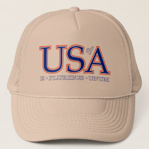 Gorra De Camionero Casquillo de Unum del pluribus de USofA E