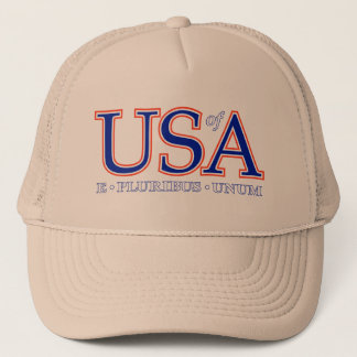 Gorra De Camionero Casquillo de Unum del pluribus de USofA E