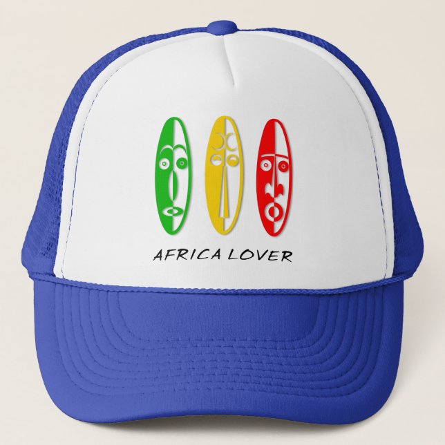 Gorra De Camionero Casquillo del amante de África (Anverso)