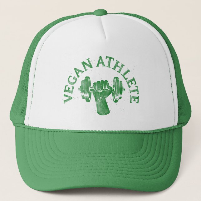 Gorra De Camionero Casquillo del atleta del vegano (Anverso)