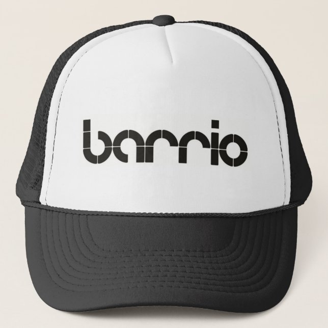 GORRA DE CAMIONERO CASQUILLO DEL BARRIO HISPANO (NEGRO) (Anverso)