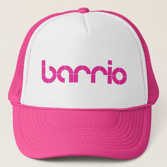 GORRA DE CAMIONERO CASQUILLO DEL BARRIO HISPANO (ROSA) (Anverso)