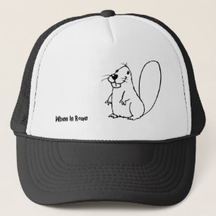 Gorra De Camionero Casquillo del bosquejo del castor