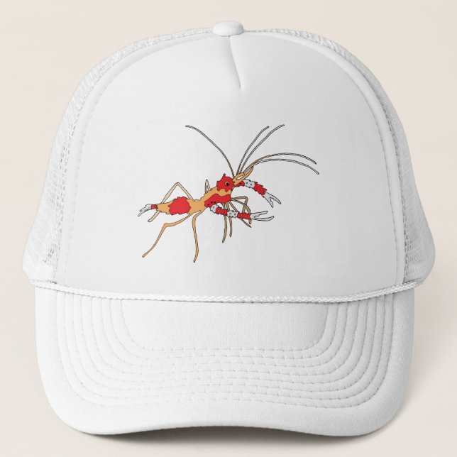 Gorra De Camionero casquillo del camarón de los ekos (Anverso)