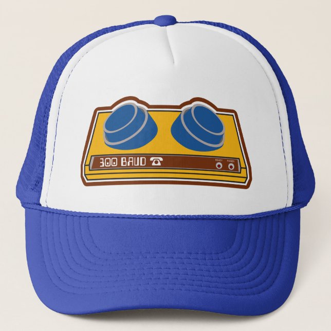 Gorra De Camionero Casquillo del camionero del módem de 300 baudios (Anverso)