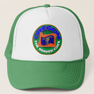 Gorra De Camionero Casquillo del círculo de Oregon