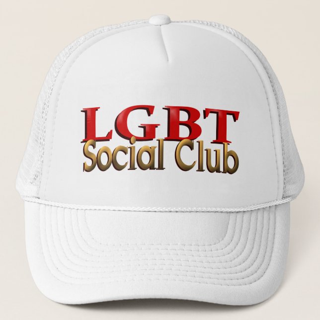 Gorra De Camionero Casquillo del club social de LGBT (Anverso)
