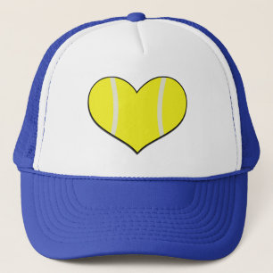Gorra De Camionero Casquillo del corazón del tenis