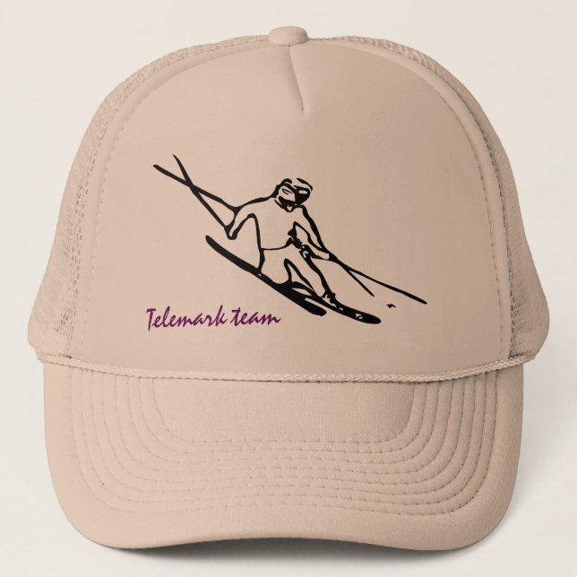 Gorra De Camionero Casquillo del esquiador de Telemark (Anverso)