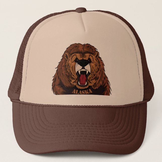 Gorra De Camionero Casquillo del grisáceo de Alaska (Anverso)