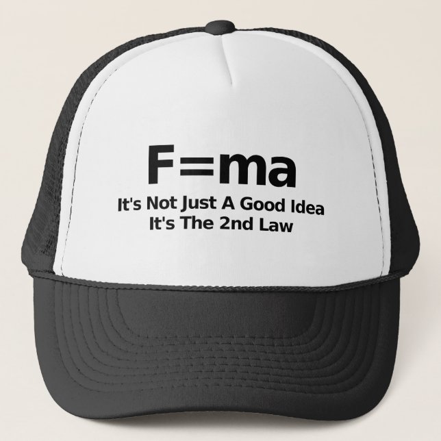 Gorra De Camionero Casquillo del humor de la física (Anverso)