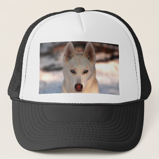 Gorra De Camionero Casquillo del husky siberiano (Anverso)