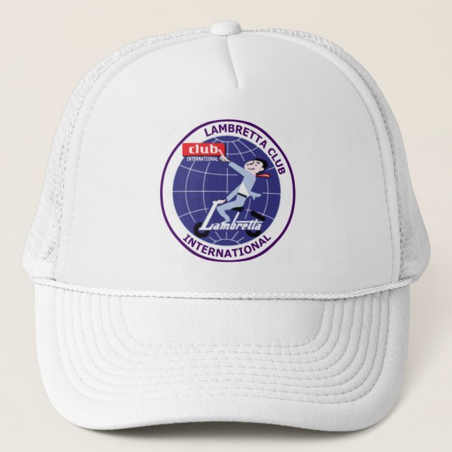 Gorra De Camionero Casquillo del International del club de Lambretta (Anverso)