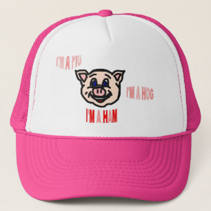 Gorra De Camionero Casquillo del jamón del cerdo del cerdo